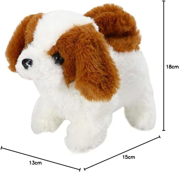 JAWSEU Interactive Plush Dog Toy, Walking Barking Battery Operated for Kids