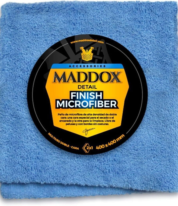 Maddox Detail Finish Microfiber Towel - Blue, Ultra-Soft