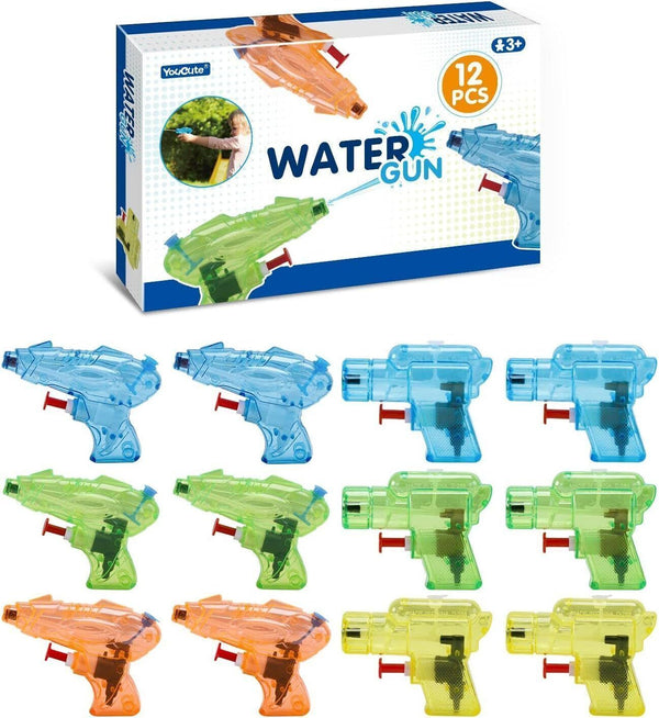 12-Pack Water Gun Pistols Kids Party Summer Beach Toys