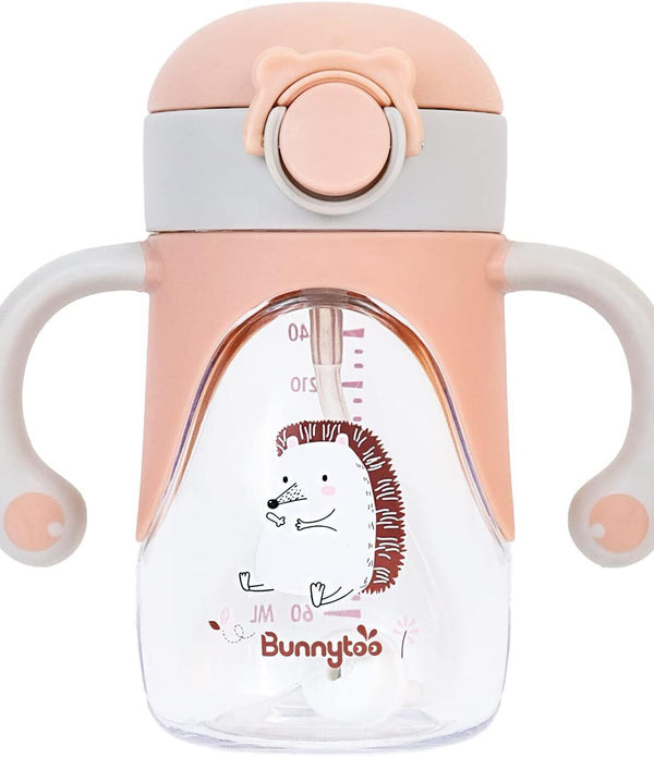 Bunnytoo Toddler Sippy Cup 240ml - Spill-Free Silicone Spout, Apricot