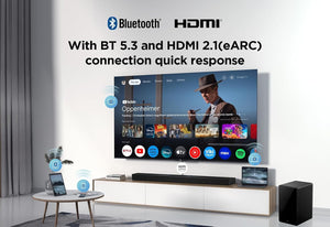 TCL Q75HK 5.1.2 Wireless Sound Bar with Dolby Atmos & DTS:X
