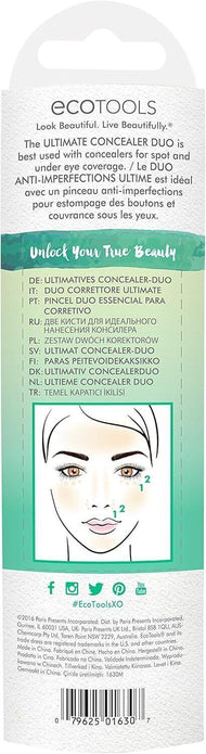 ECOTOOLS Duo Ultimate Concealer Brush Set - 2 Makeup Brushes