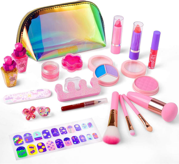 Balnore Kids Washable Makeup Set for Girls - Non-Toxic