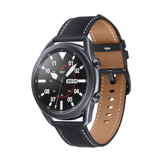 Samsung Galaxy Watch 3 (Cellular, 45mm) Black Stainless Steel Case + Black Strap