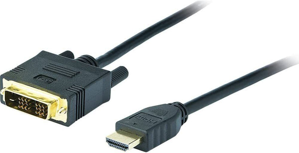 Advent DVI to HDMI Cable - 1.8m, Gold Plated Connectors - 