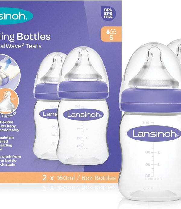 Feeding Bottles Twin Pack 160ml Baby Milk Feeding BPA Free Leakproof Design