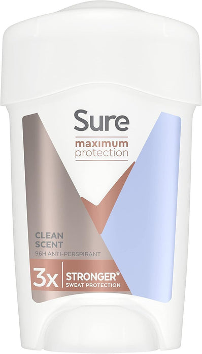 3 Pack Sure Men Max Protection Deodorant Stick 45ml Clean Scent