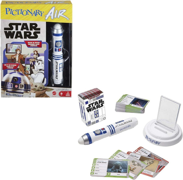 Mattel Pictionary Air Star Wars Drawing Game R2-D2 Clues HHM48