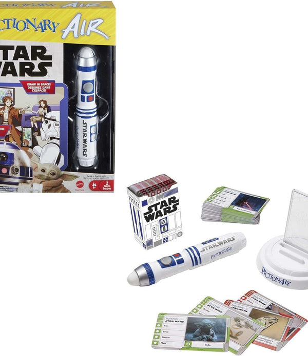 Mattel Pictionary Air Star Wars Drawing Game R2-D2 Clues HHM48