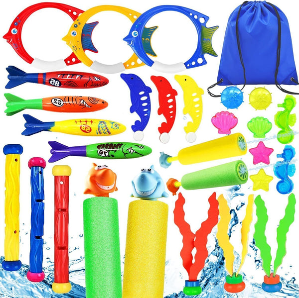 Paochocky Diving Game Set, Swimming Pool Toys for Kids