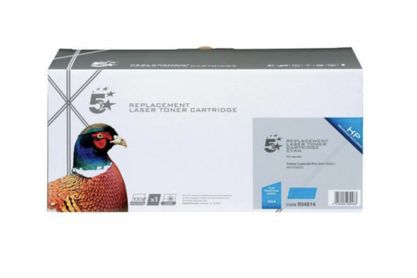 5 Star Office 305A Compatible Toner Cartridge 934614 for HP C411A, Cyan OPEN BOX