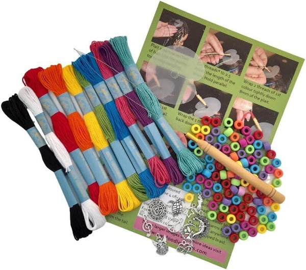 Doodle Braids Hair Braid Wrapping Set for Girls. Hair Extension Accessories