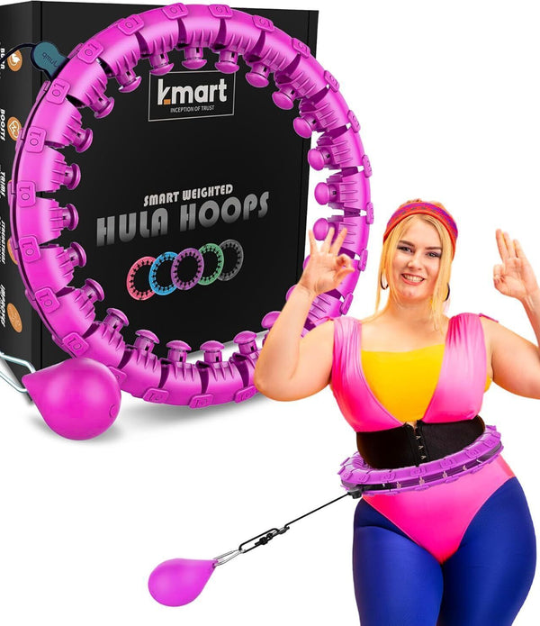 K-MART Smart Hula Ring for Weight Loss & Fitness 24 Detachable Auto-Spinning