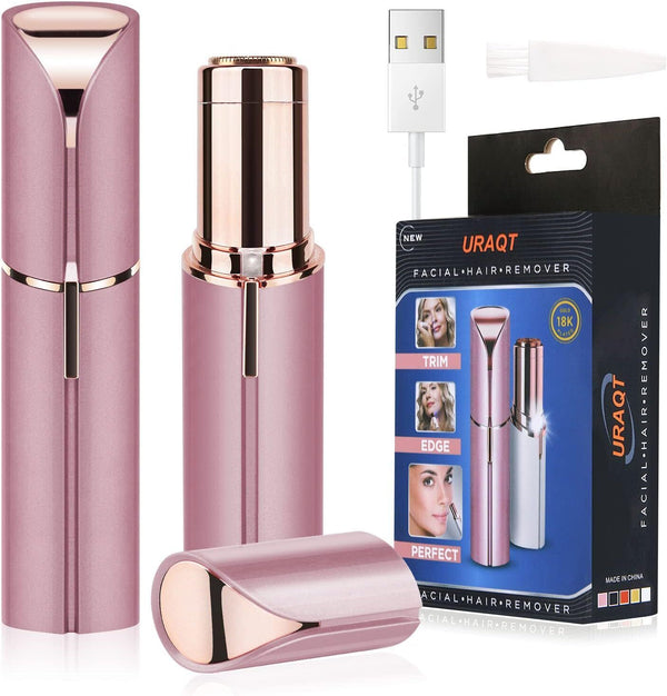 URAQT Facial Hair Remover for Women � Painless Rechargeable Mini Epilator