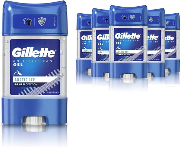 Gillette Antiperspirant Deodorant Gel Arctic Ice 70ml x6 48-Hour Protection