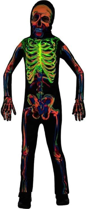 amscan Childs Glow In The Dark Skeleton Halloween Fancy Dress Costume (8-10 Yrs)