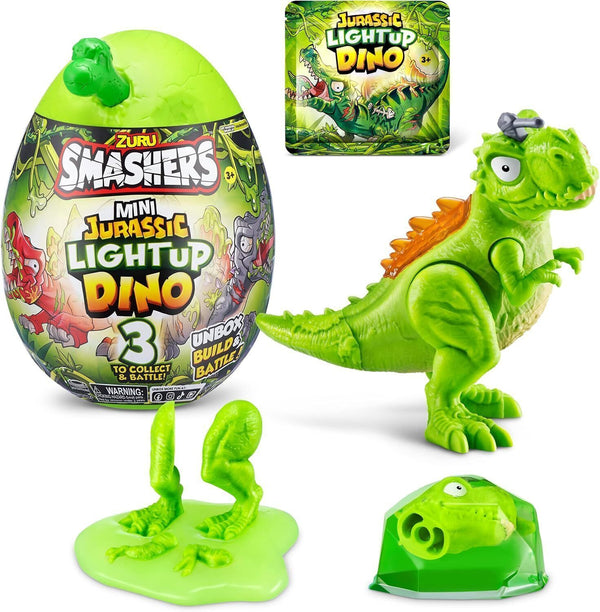 ZURU Smashers Mini Jurassic Light-Up Dino Egg  Fun Hatchable Toy