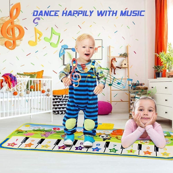 Green Piano Music Dance Mat Toddler Gift Ages 1-6