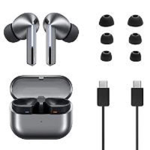 SAMSUNG Galaxy Buds3 Pro Wireless Bluetooth Noise-Cancelling Earbuds - Silver