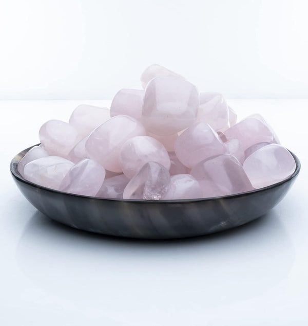 Crocon 1LB Rose quartz tumbled stones and Crystals bulk natural Crystal Kit