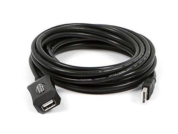 Monoprice USB 2.0 Extension Cable - Male to Female - 4.8m - Black - NEW