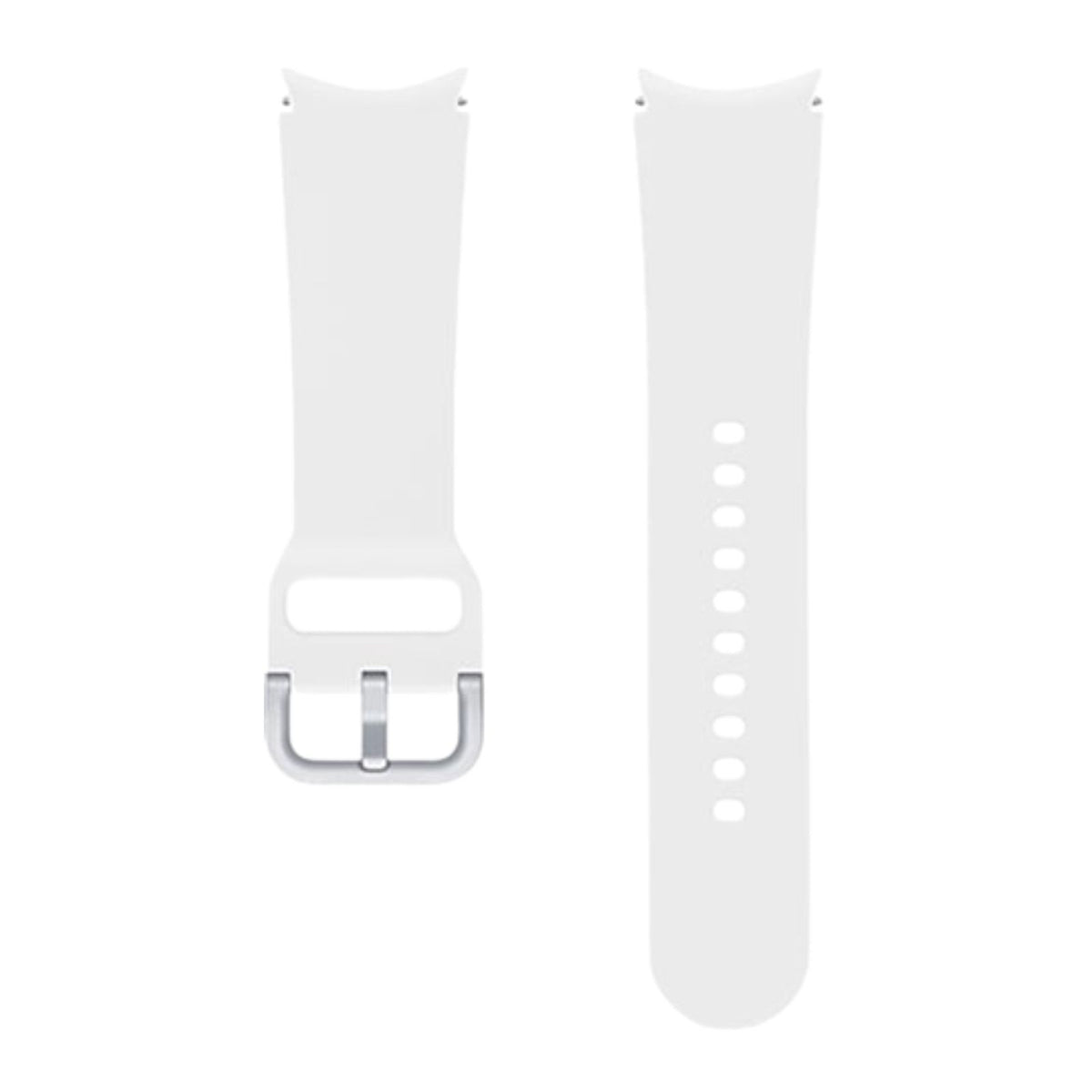 Samsung Galaxy Watch4 (Bluetooth, 40mm) Silver Aluminium Case + White Strap