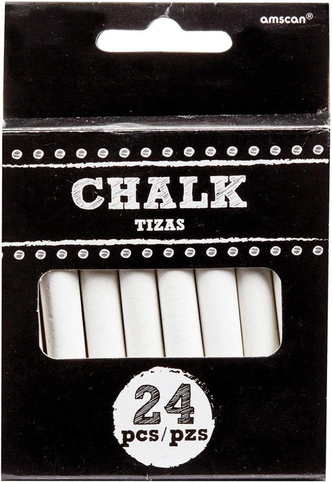 Premium White Chalk Magic 3"Pack of 24Vibran Long-Lasting Perfect for Any Event