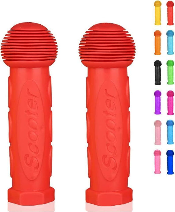 OTFAITP Red Scooter Handlebar Grips - Pair for Kids' Kick Scooters & Bikes