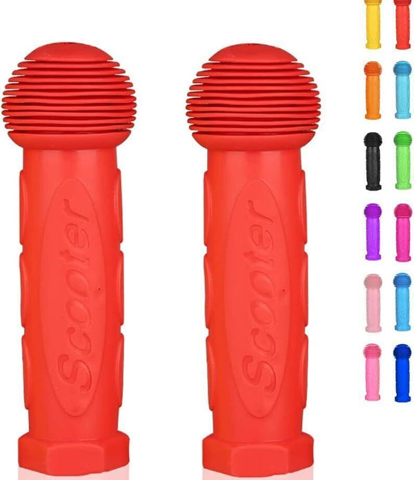 OTFAITP Red Scooter Handlebar Grips - Pair for Kids' Kick Scooters & Bikes