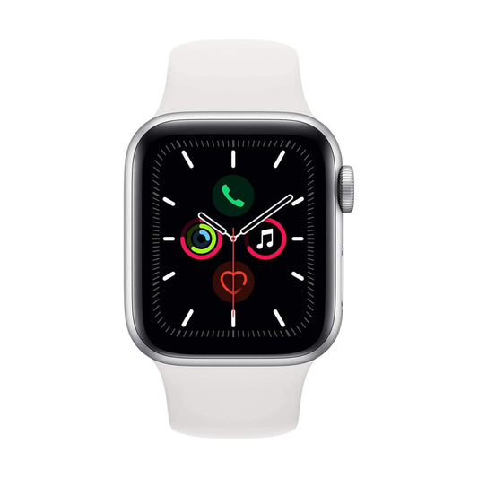 Apple Watch Series 4 (GPS, 40mm) Silver Aluminium Case + White Strap