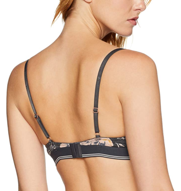 Skiny Women's Amy Schalen BH T-Shirt Bra, Multicoloured Flower, Size UK 36C