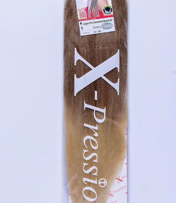 Xpression Pre-Stretched Lagos Braid 46” - Color 27/613 - Single Pack