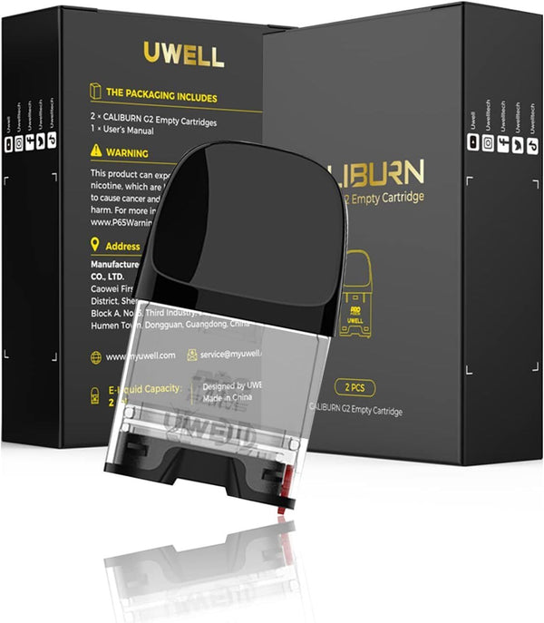 U well Caliburn G2 Empty Pod Cartridge 2ml - Pack of 2