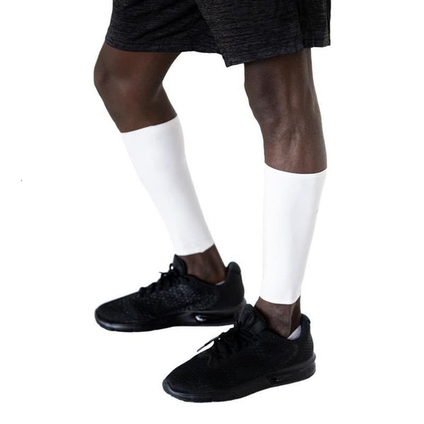 Artefit Calf Compression Sleeve Men and Women - Calf & Shin Support White Size L