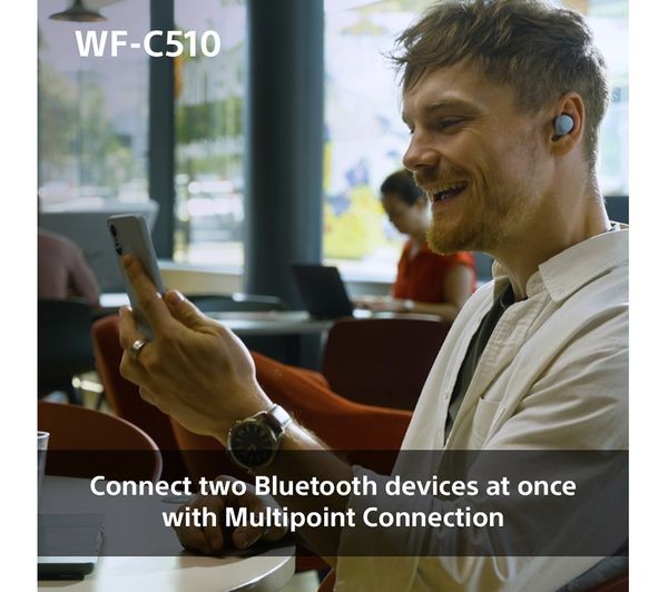 Sony WF-C510 Wireless Bluetooth Earbuds - White