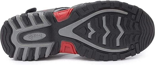 Izas Kids Unisex Sport Shoes Sandals - Summer Shoes - Dark Gray /Red UK size 4.5