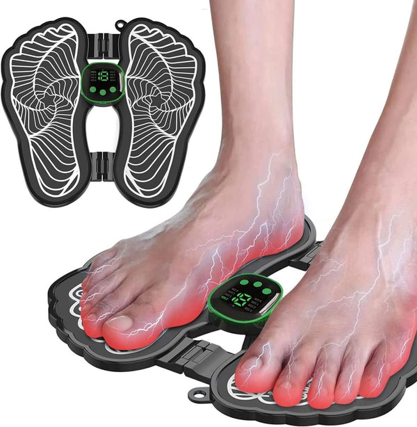 EMS Foot Massager Folding Portable Electric Mat Muscle Stimulator Pain Relief
