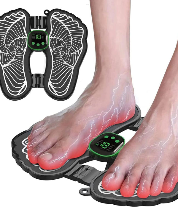 EMS Foot Massager Folding Portable Electric Mat Muscle Stimulator Pain Relief