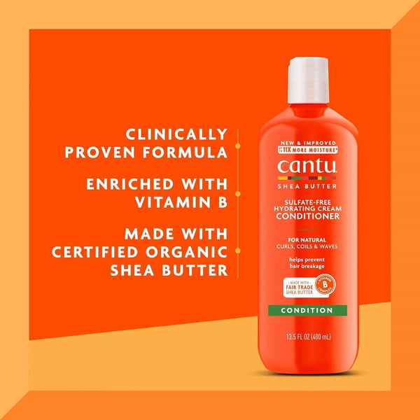 Cantu Shea Butter Hydrating Cream Conditioner For Natural Curls & Waves 400ml