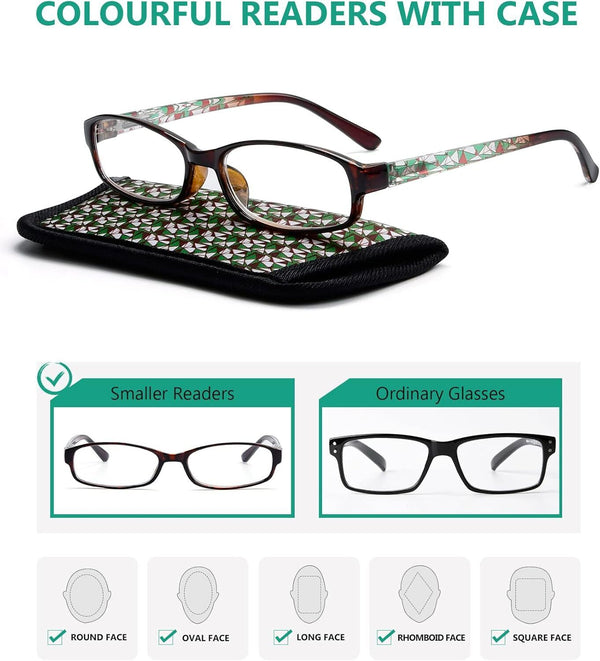 Eyekepper 3-Pack Women’s Reading Glasses with Case – Stylish