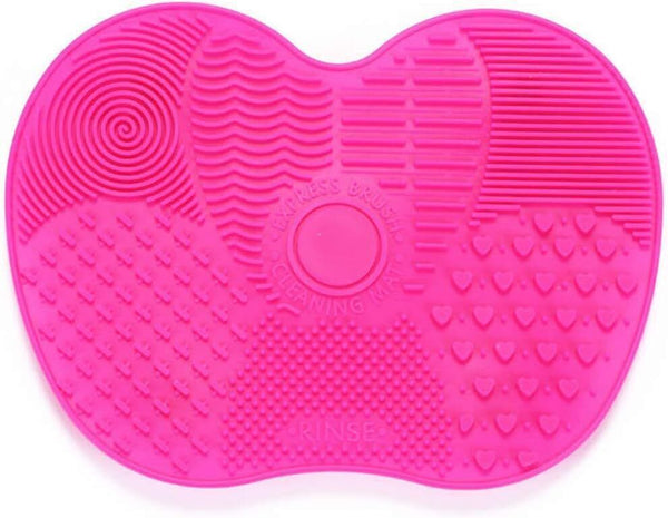 MAWANS Pink Silicone Makeup Brush Cleaning Mat - Cleans Gel & Foundation