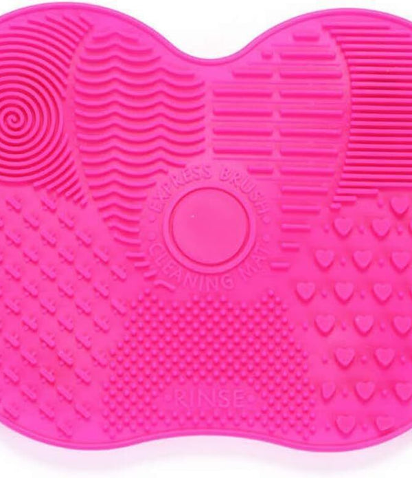 MAWANS Pink Silicone Makeup Brush Cleaning Mat - Cleans Gel & Foundation
