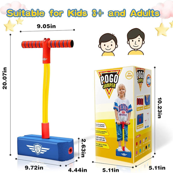 Pogo Stick for Children - Blue, Up to 110kg