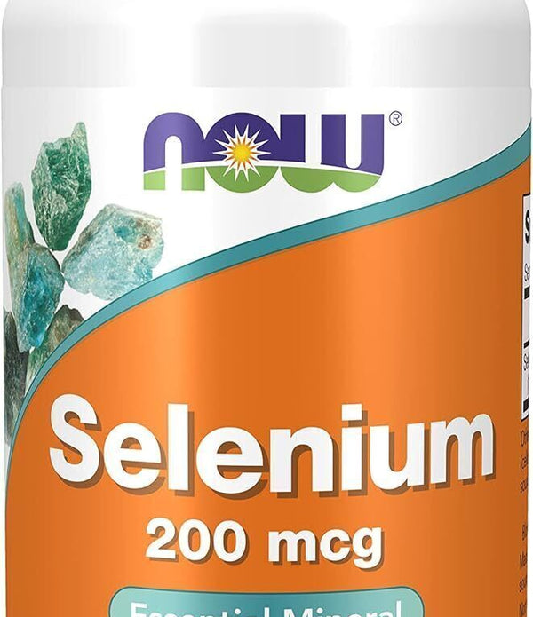 Now Foods Selenium 200mcg - 90 Vegan Capsules, Gluten & Soy Free