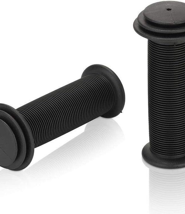 XLC Children�s Bicycle Grips 100mm Black Non-Slip Handlebar