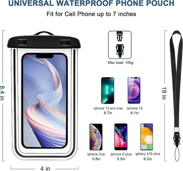 ShangYa Waterproof Phone Pouch  Universal Dry Bag for iPhone & Samsung, IPX8