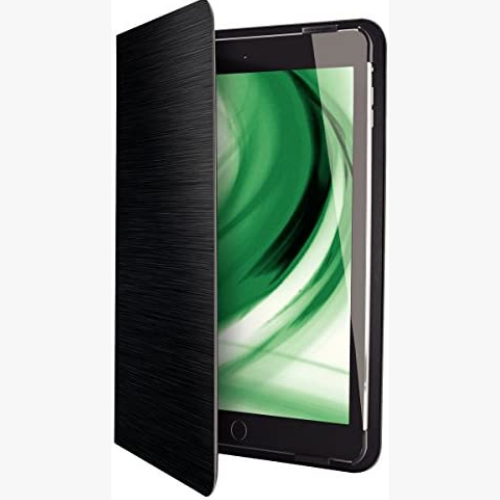 Case Cover for iPad Air 2 Leitz Style Slim Folio Soft Brushed Metal Finish Black