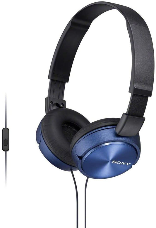 Sony Mdr-Zx310Apl Foldable Headphones With Mic And Control - Metallic Blue