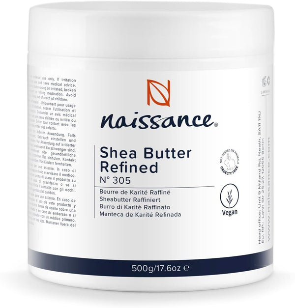 Naissance Shea Butter Refined 500g Pure & Natural Skin & Hair Care