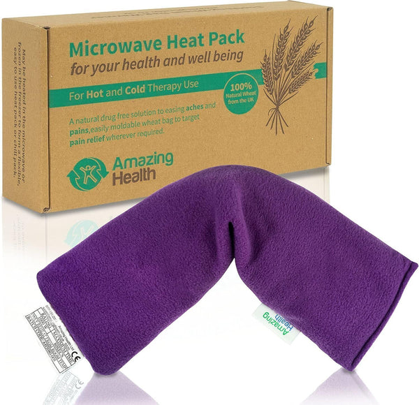 Amazing Health Luxury Microwavable Wheat Bag Hot Pack 44cm x 14cm 2 Pack